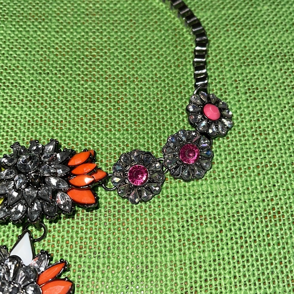 Large Colorful Statement Necklace - image 4